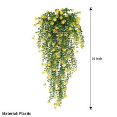 Artificial Hanging Plants Fake Plant Faux Eucalyptus Leaf Greenery Vine JQ