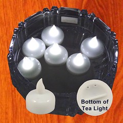 NEW SAFE FLOATING CHRISTMAS WHITE LED TEA LIGHTS LIGHTING DECORATIONS 12 PIECES