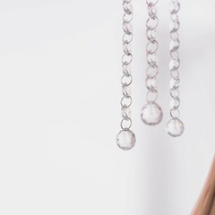 8 pcs 13-Inch long Clear Acrylic Octagon Crystals Garlands for Centerpieces Sale