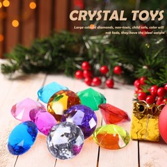 10Pcs Durable Acrylic Kids Gems Toy Multicolor DIY Accessories with Storage Box