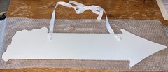 Samanter Wooden “Wedding” Arrow Sign w/Ribbon to Hang ~ 17.5”x 5” ~ So Cute! NEW