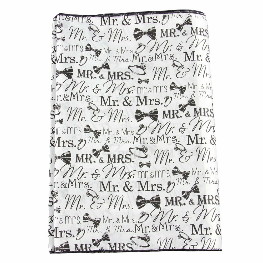 Craig Bachman Imports Mr. & Mrs. Table Runner Black and White