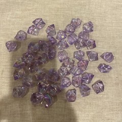 Purple Ice Rocks Vase Fillers Artificial 48 Ice Cubes Fake Diamonds Acrylic