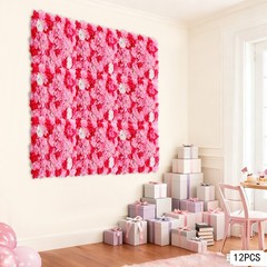 12* Artificial Fake Flower Velvet Hydrangea Wall Panel Banquet For Wedding Party
