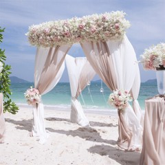 Sqaure Wedding Canopy Chuppah Arch Flower Backdrop Stand Garden Backyard Gazebo