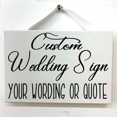 For Once She’s On Time Sign Here Comes the Bride wedding decor ceremony plaque