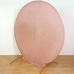 ROSE GOLD 7.5 ft Metallic Spandex STAND COVER Wedding Decorations Party Events