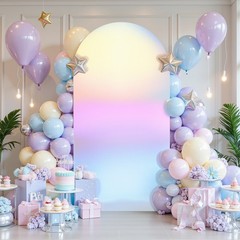 Arched Balloon Stand Covers Wedding Backdrop Cover Photography Background