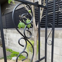Metal Garden Arch with Ground Stakes Climbing Plant Trellis Wedding Frame Decor