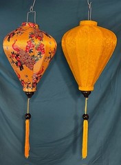 2pc, 18” AUTHENTIC VIETNAMESE SILK LANTERN
