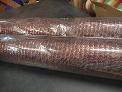 2 Rolls Deco Mesh 21″ Genuine Craig Bachman 30Ft Metallic Copper & Chocolate