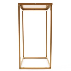 10pcs 24″ tall Matte Gold Geometric Metal Stands Wedding Flower Vase Holders