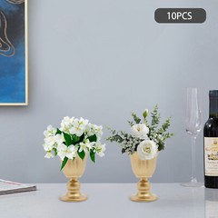 10x Metal Flower Trumpet Vases DIY Elegant Wedding Tabletop Centerpieces Vases