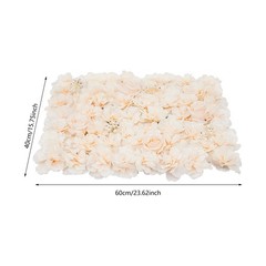 40x60cm Artificial Fake Flower Wall Panel Banquet Wedding &Party Decor 6pc