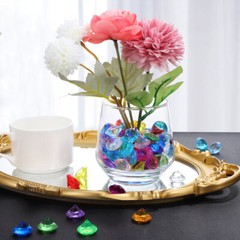 100Pcs Acrylic Crystal Diamonds Mixed Colors for Craft Projects