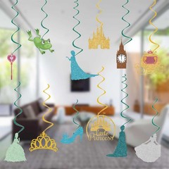 Princess Birthday Party Decorations Fairytale Hanging Swirls, Assembled and R…