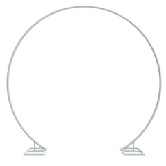 Metal Round Wedding Backdrop Stand Free Standing Falling Curtain Arch Venue Deco