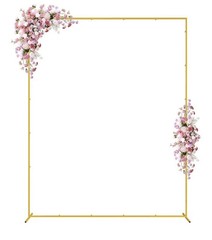Wokceer 6.6’ Wedding Square Arch. Gold Color