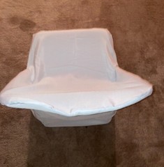 White Linen Polyester FOLDING CHAIR COVERS Reusable – Wedding Event Party