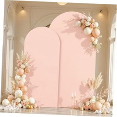 Arch Backdrop Covers – 7.2FT, 6FT Spandex Fitted Wedding 7.2FT,6FT Pale Pink