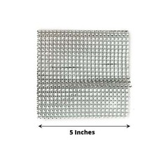 4 SILVER Rhinestone Mesh CURTAIN Tie Backs Drapery Holdbacks Party
