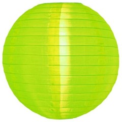 14″ Neon Green Nylon Lantern