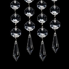 30pcs Acrylic Crystal Garland Hanging Beads Curtain Wedding Club Party Decor DIY