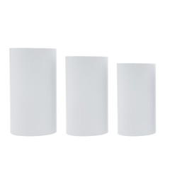 3 Piece Round Cylinder Pedestal Stands For Party Wedding Party Display Decor
