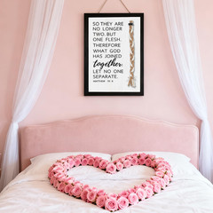Christian Wedding Sign 10X15 Inch, Cord of Three Strands Unity Ceremony Decor, M