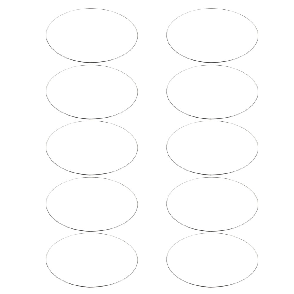 10pcs Round Metal Hoops 30 cm Galvanized Iron Wire Rings For Diy Wedding Decor
