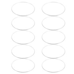 10pcs Round Metal Hoops 30 cm Galvanized Iron Wire Rings For Diy Wedding Decor