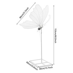 Electric Butterfly Floor Lamp Wedding Decor Standing Lamp LED Warm Light 80 cm