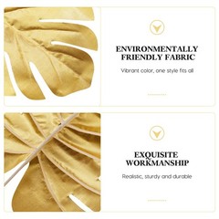 Palm Leaf Decor Plastic 20 Pack Gold Artificial Leaf Tropical Party Wedding Tabl