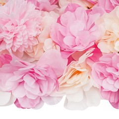 6pcs Artificial Flower Wall Panels Decorative Faux Hydrangea Floral Wall Mat Pad