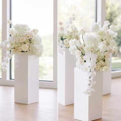 3PCS 5PCS White Metal Pedestal Stands Wedding Dessert Cake Table Display Decor
