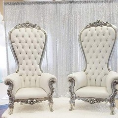 Eternal Beauty Silver Sequin Backdrop, 6×6 Ft Glitter Background Curtains for…