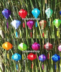Set 16 pcs of 22cm Hoi An silk lanterns for wedding party decor – Garden decor
