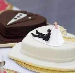 It’s a wedding cake topper.