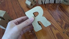 Mr & Mrs Gold Glitter Wood Letter Blocks Decor wedding venue decoration sparkle