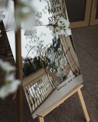Silver Mirror Wedding Sign – Acrylic Welcome Sign for Wedding Entrance – Decor