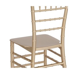 Gold Resin Chiavari Stacking Chair Heavy Duty for Event