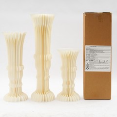 3pcs Folding Cardboard Centerpiece Display Flower Stand Vase-shape Rack Decors