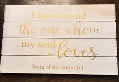 Song Of Solomon 3:4 18.86 x 11.73 In. Hobby Lobby His &Hers Wooden Wedding Sign