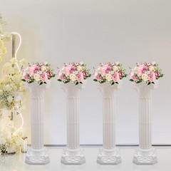 4pcs Roman Column Wedding Roman Pillar Flowerpot Holder Event Party Decor Column