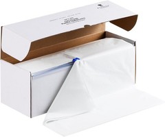 54 Inch X 300 Feet Plastic Table Cloths W/ Cutter Box White Disposable Table
