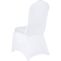 VEVOR 50 PCs White Spandex Chair Covers Wedding Banquet Party Ceremony Hotel Use