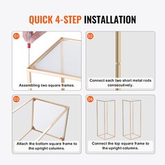 VEVOR 10PCS 31.5inch Tall Wedding Flower Stand Display Rack Acrylic Laminate