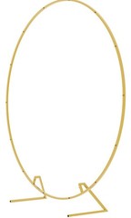 6ft (1.8m) Gold Round Backdrop Hoop Frame Stand Wedding, Reusable, balloon arch