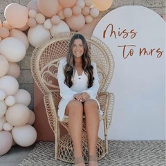 Miss to Mrs Decal -Bridal Shower Decorations for Balloon Arch, Welcome Sign f…