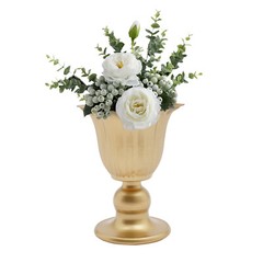 10x Metal Flower Trumpet Vases DIY Elegant Wedding Tabletop Centerpieces Vases